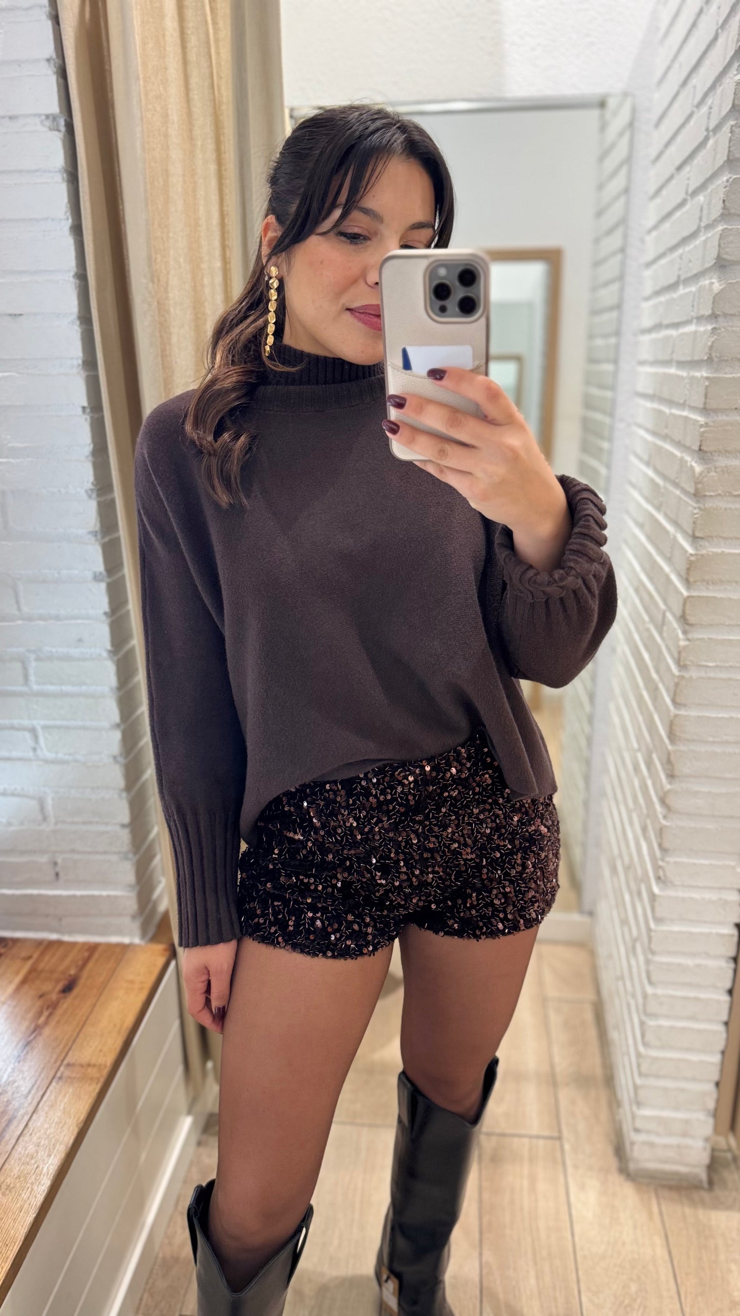 Short de lentejuelas