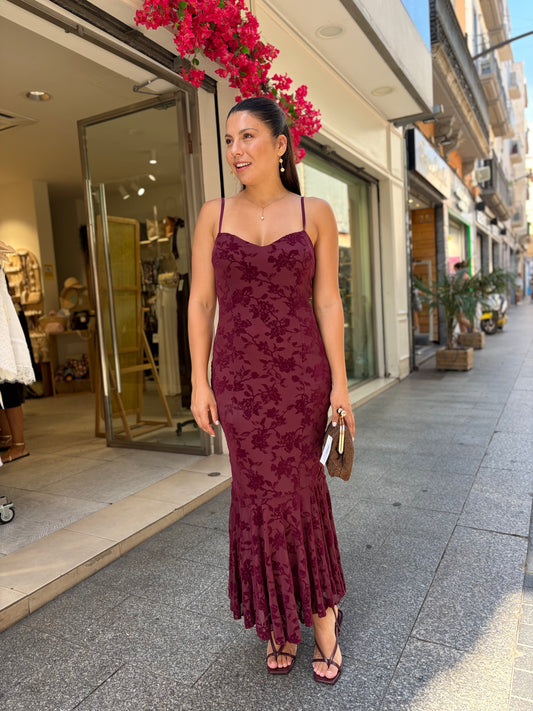 Vestido Velvet Bloom