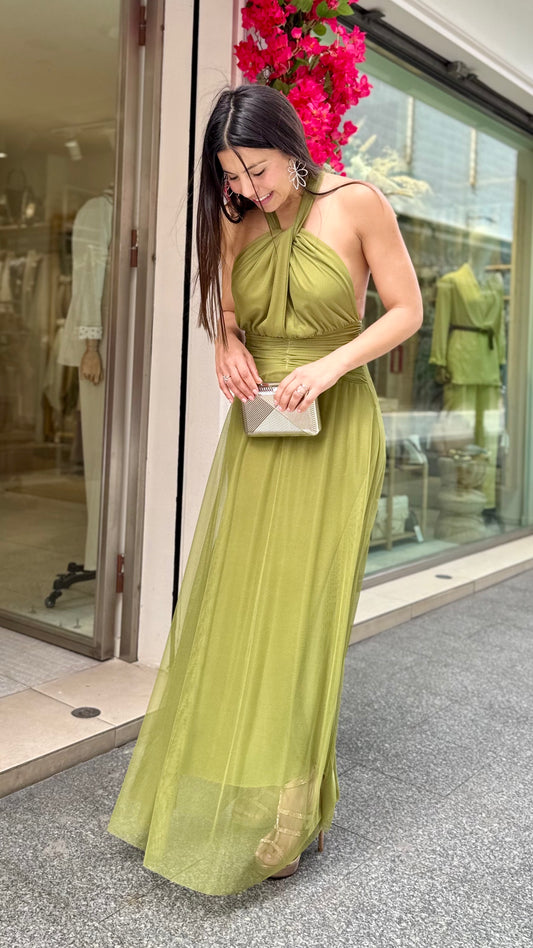 Vestido Tull Halter