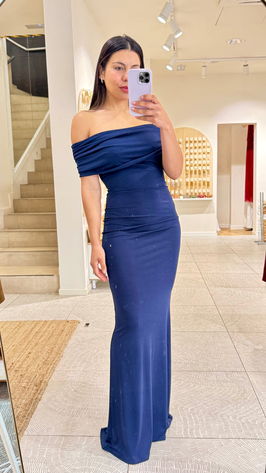 Vestido Bardot Marino