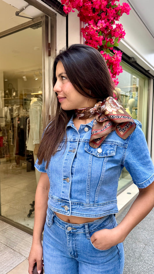Chaqueta Tejana Manga Corta