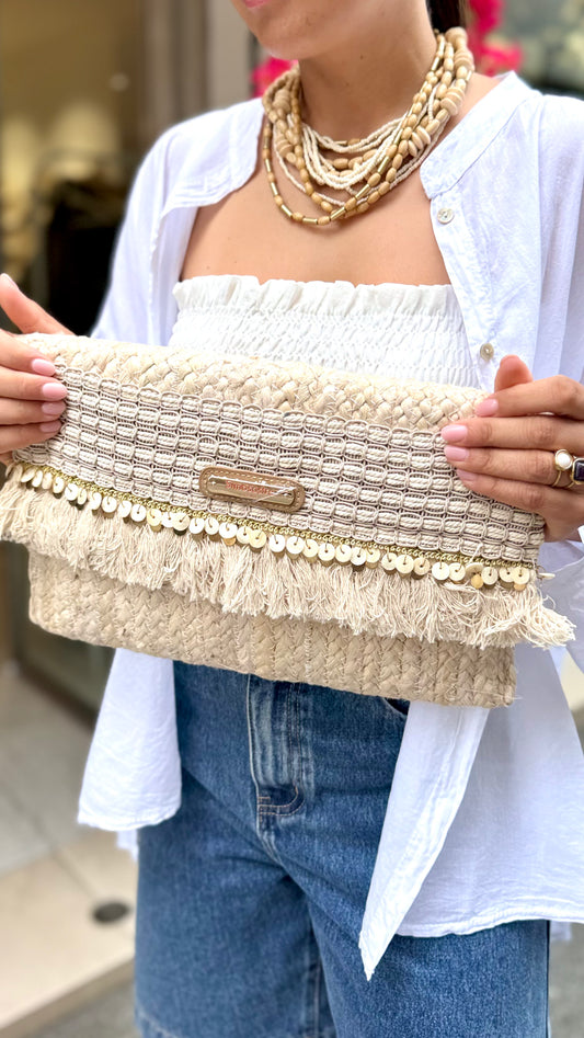 Clutch Valentina Beige